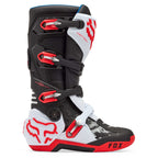 FOX Racing Motocross Boots - MOTION 2.0 (White/Fluo Red/Black)