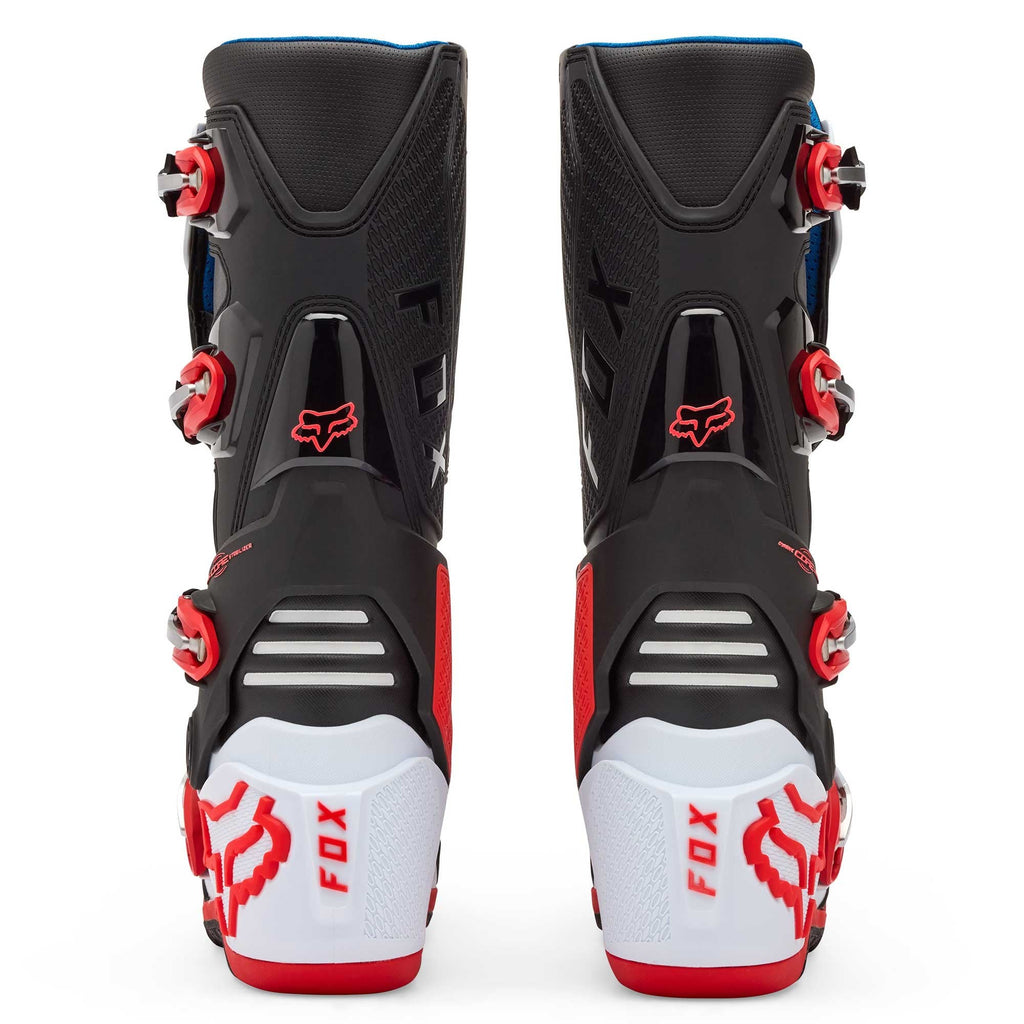 FOX Racing Motocross Boots - MOTION 2.0 (White/Fluo Red/Black)
