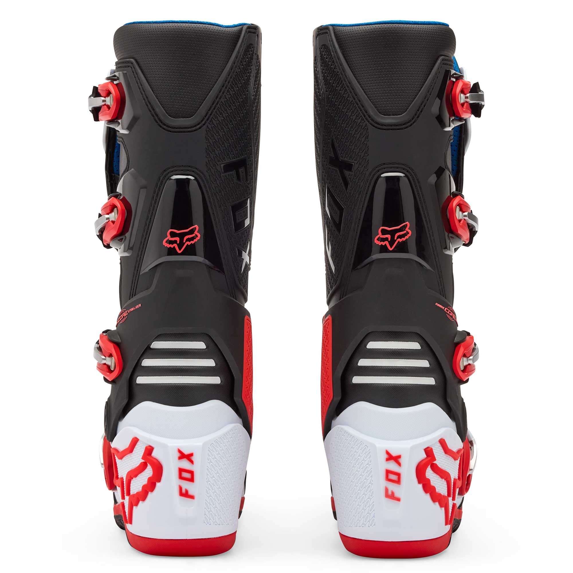 FOX Racing Motocross Boots - MOTION 2.0 (White/Fluo Red/Black)