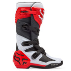 FOX Racing Motocross Boots - COMP (White/Fluo Red/Black)