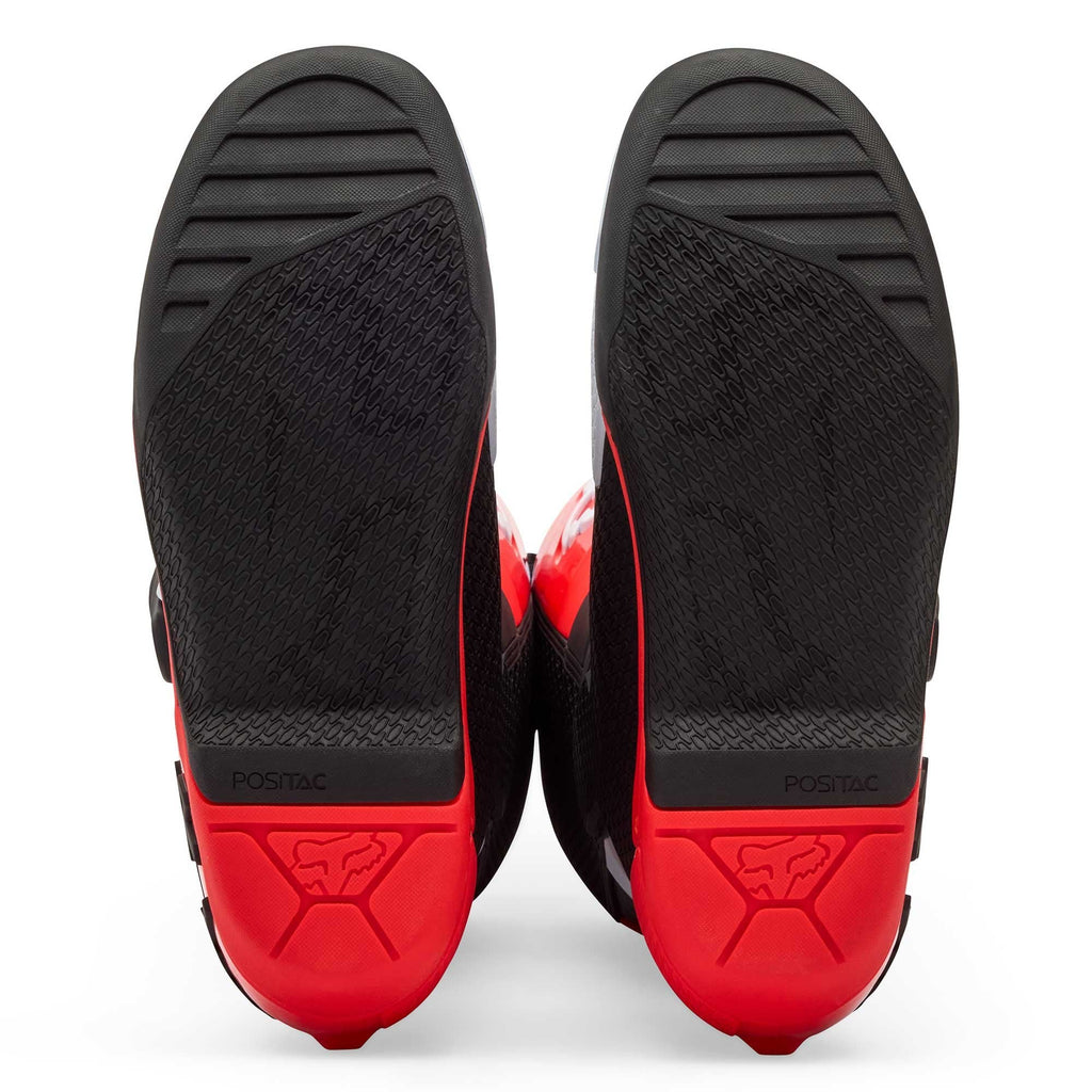 FOX Racing Motocross Boots - COMP (White/Fluo Red/Black)