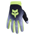 FOX Racing Youth MX Gloves - 180 COLLECT (Grey/Flo Yellow/Black)