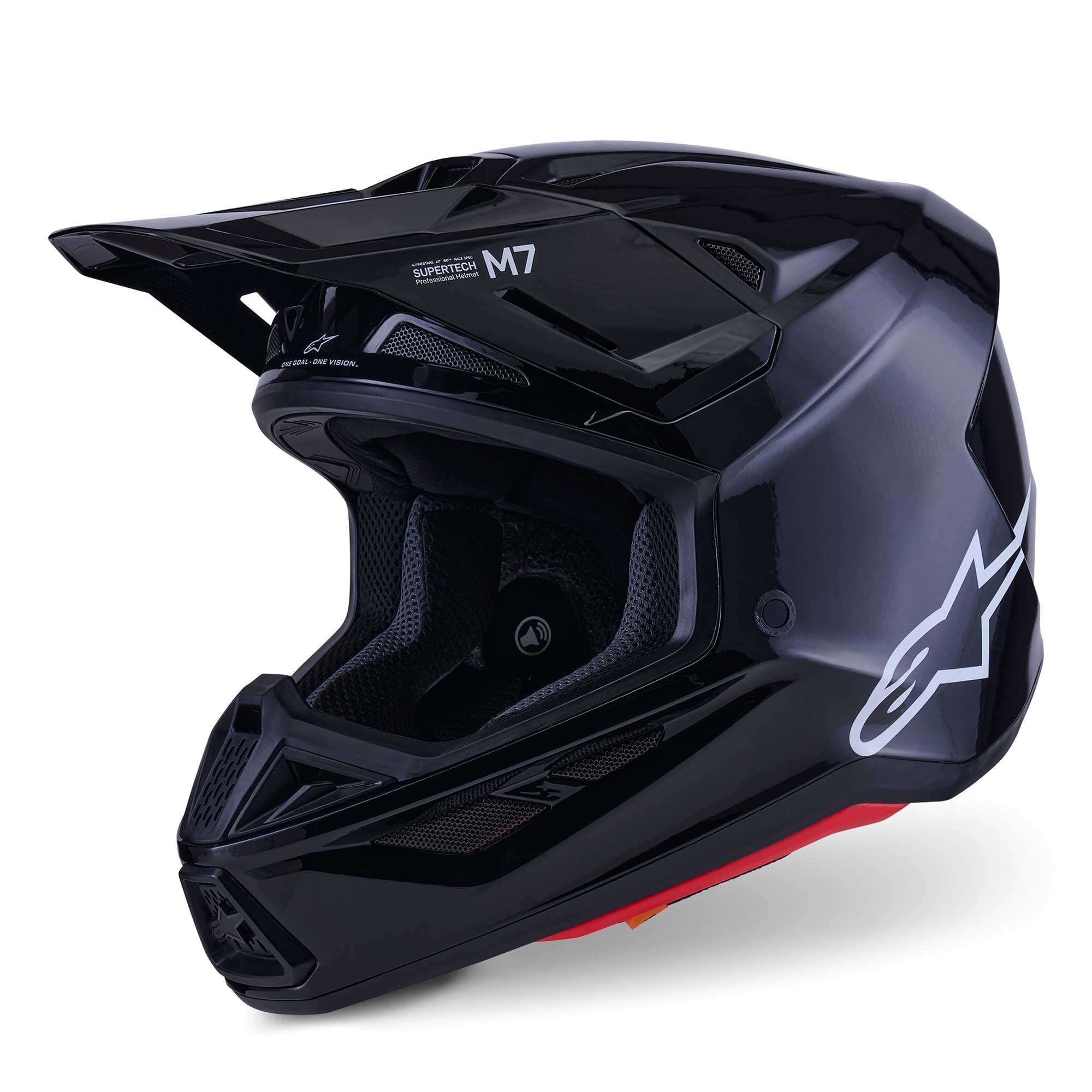 Alpinestars (MX26) MX Helmet - S-M7 SOLID (Black Gloss)