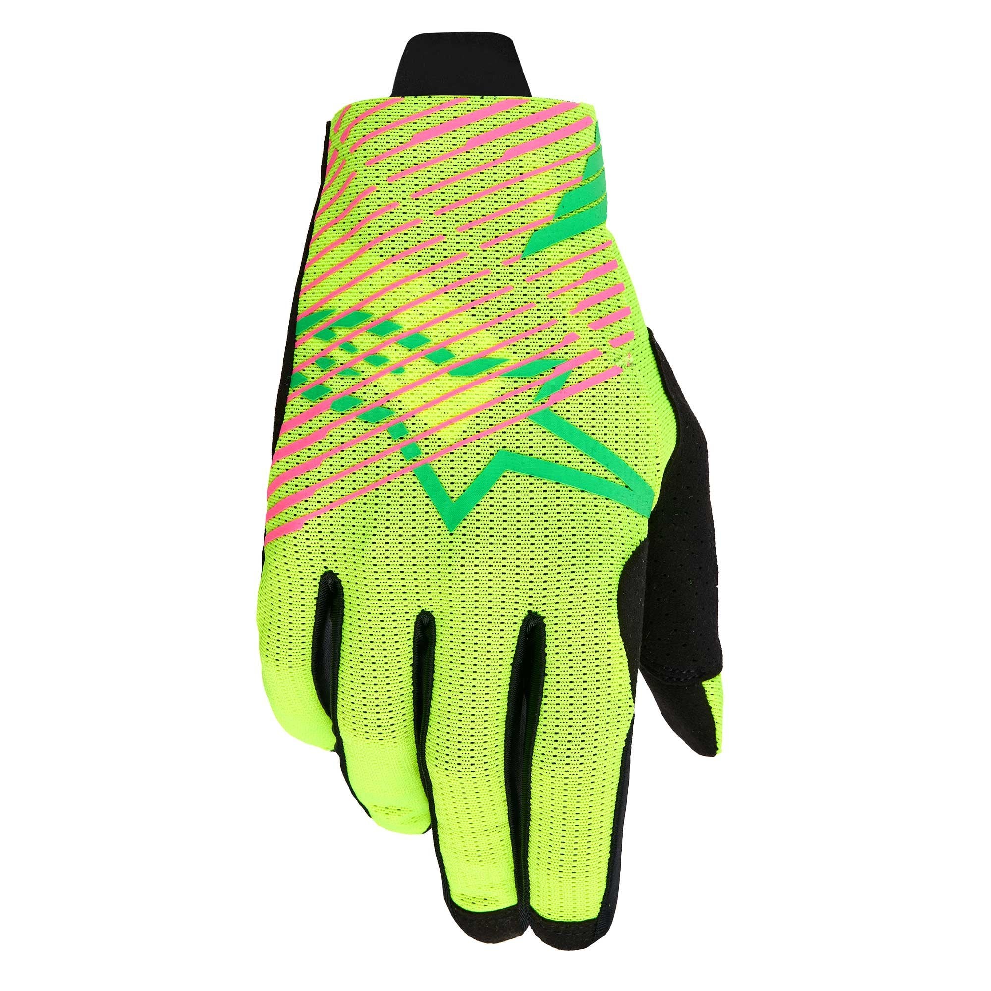 Alpinestars (MX26) MX Gloves  - Radar PRO (Green/Yellow Fluo/Pink Fluo)