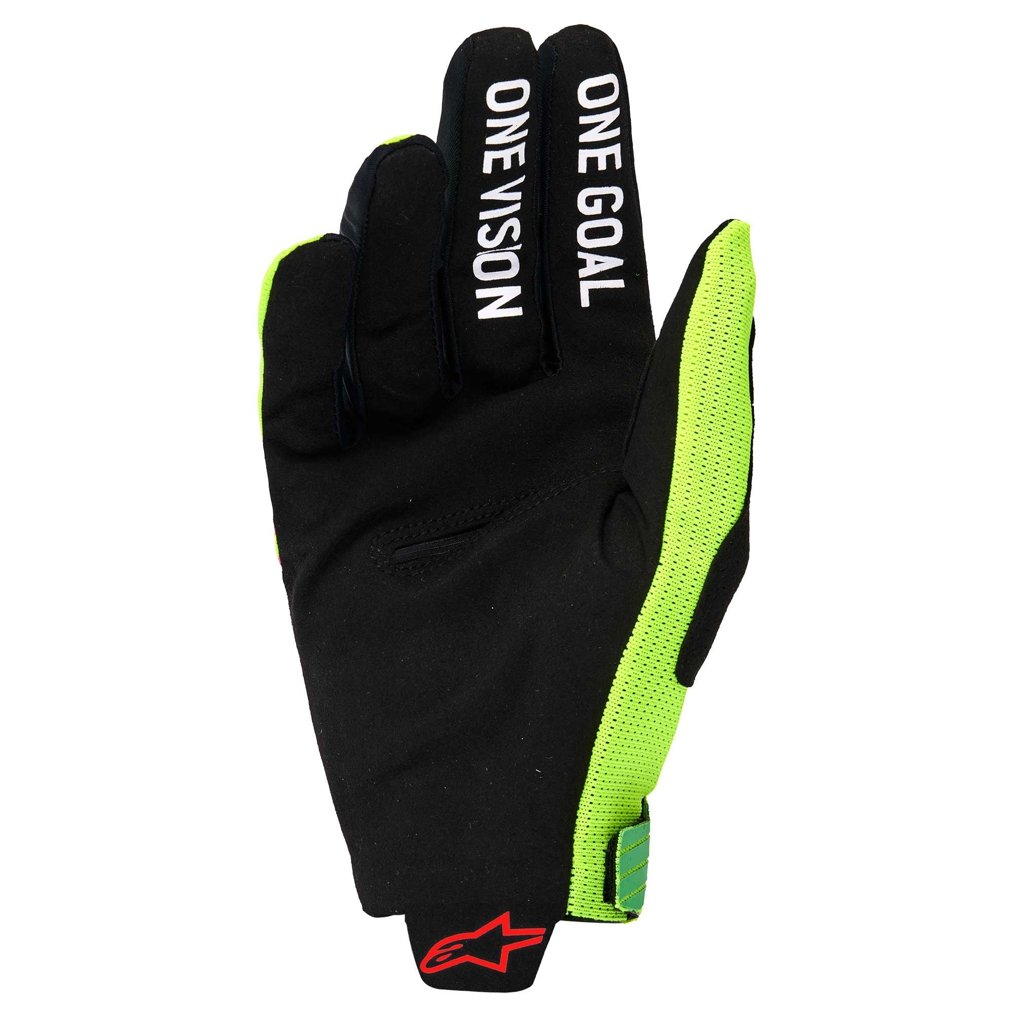 Alpinestars (MX26) MX Gloves  - Radar PRO (Green/Yellow Fluo/Pink Fluo)