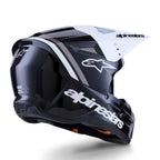 Alpinestars S-M3 RADIUM MX Helmet (Black/White/Grey)