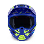 Alpinestars S-M7 DEED MX | Enduro Helmet (Blue/Yellow Fluo Gloss)
