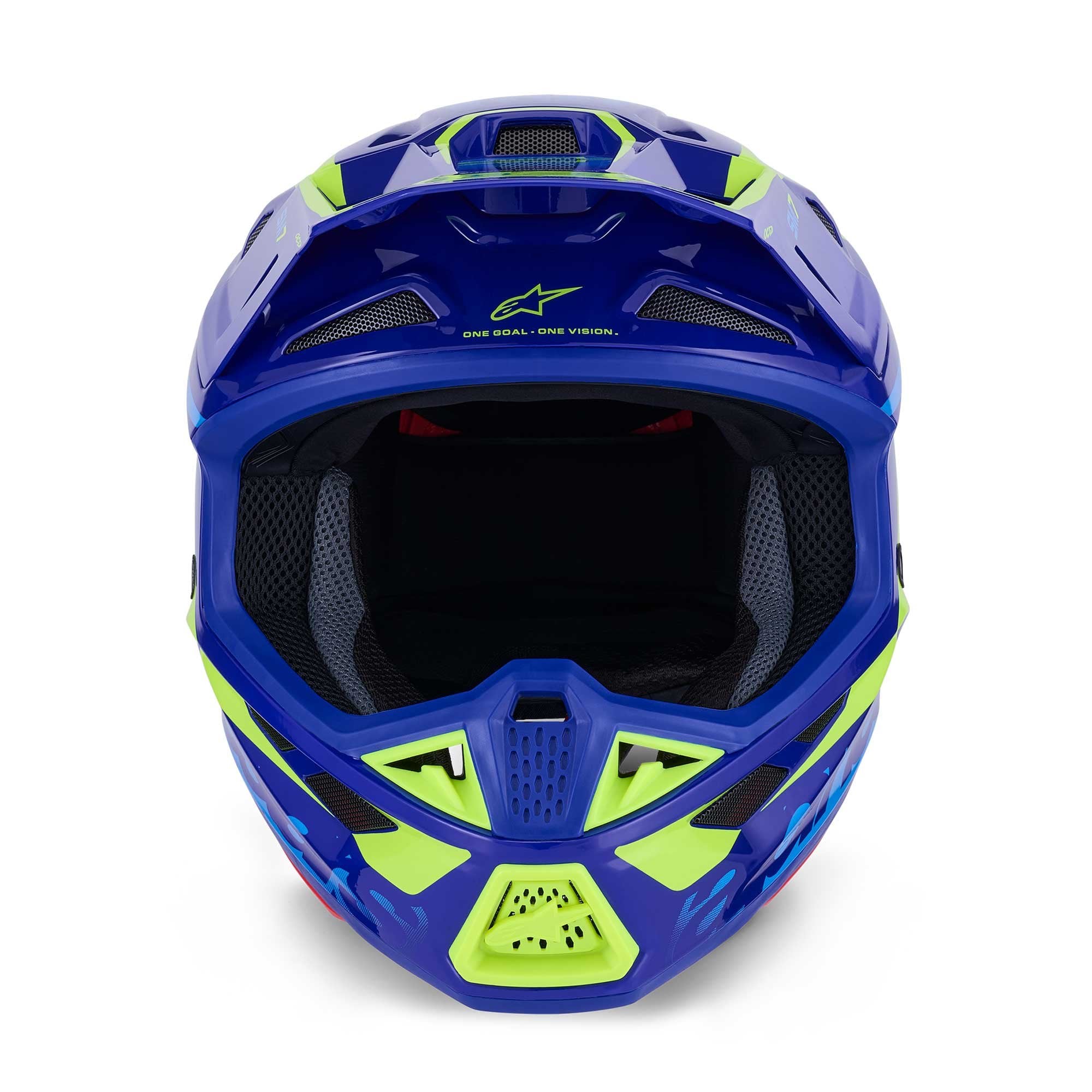 Alpinestars (MX26) MX Helmet - S-M7 DEED (Blue/Yellow Fluo Gloss)