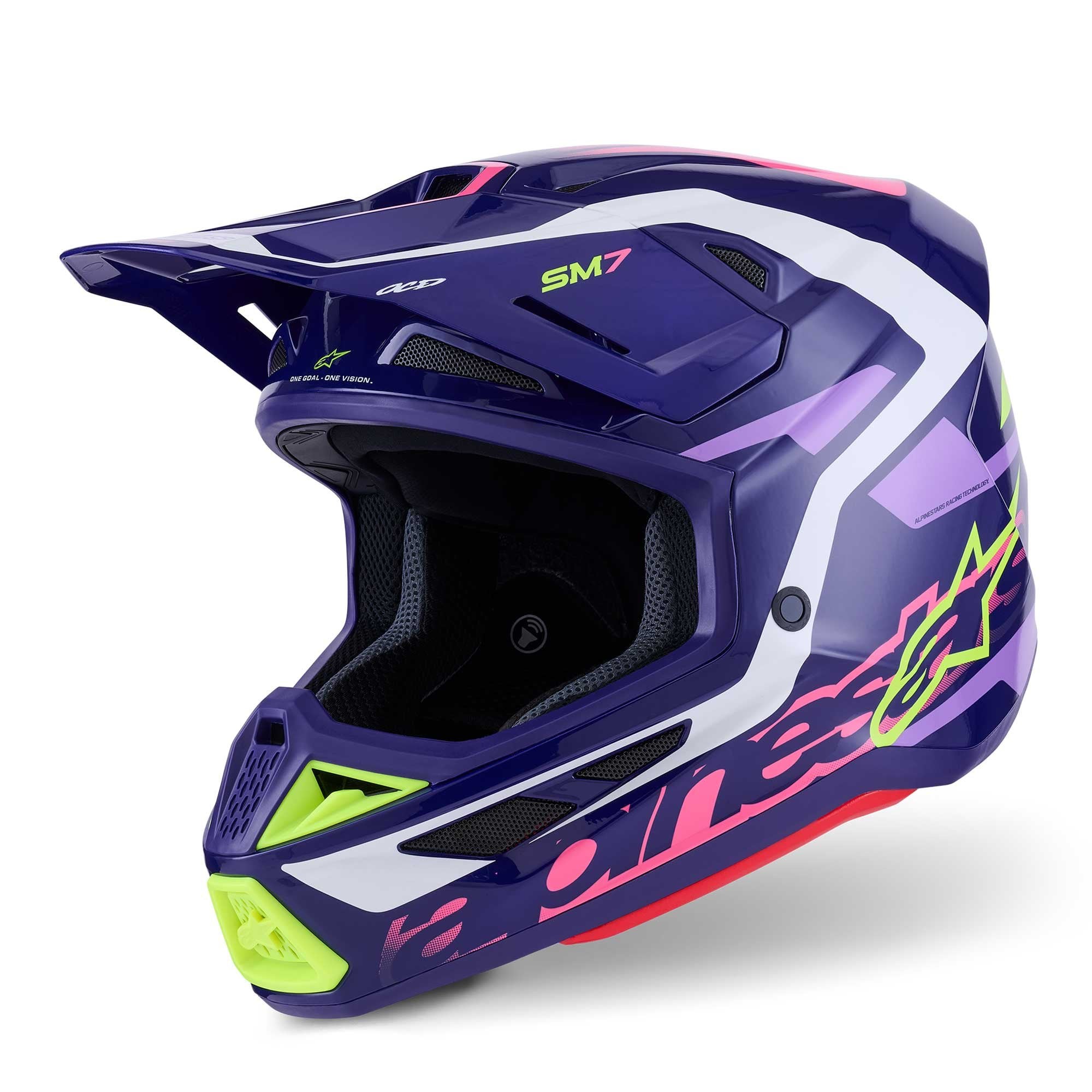 Alpinestars (MX26) MX Helmet - S-M7 DEED (Purple/Pink Gloss)