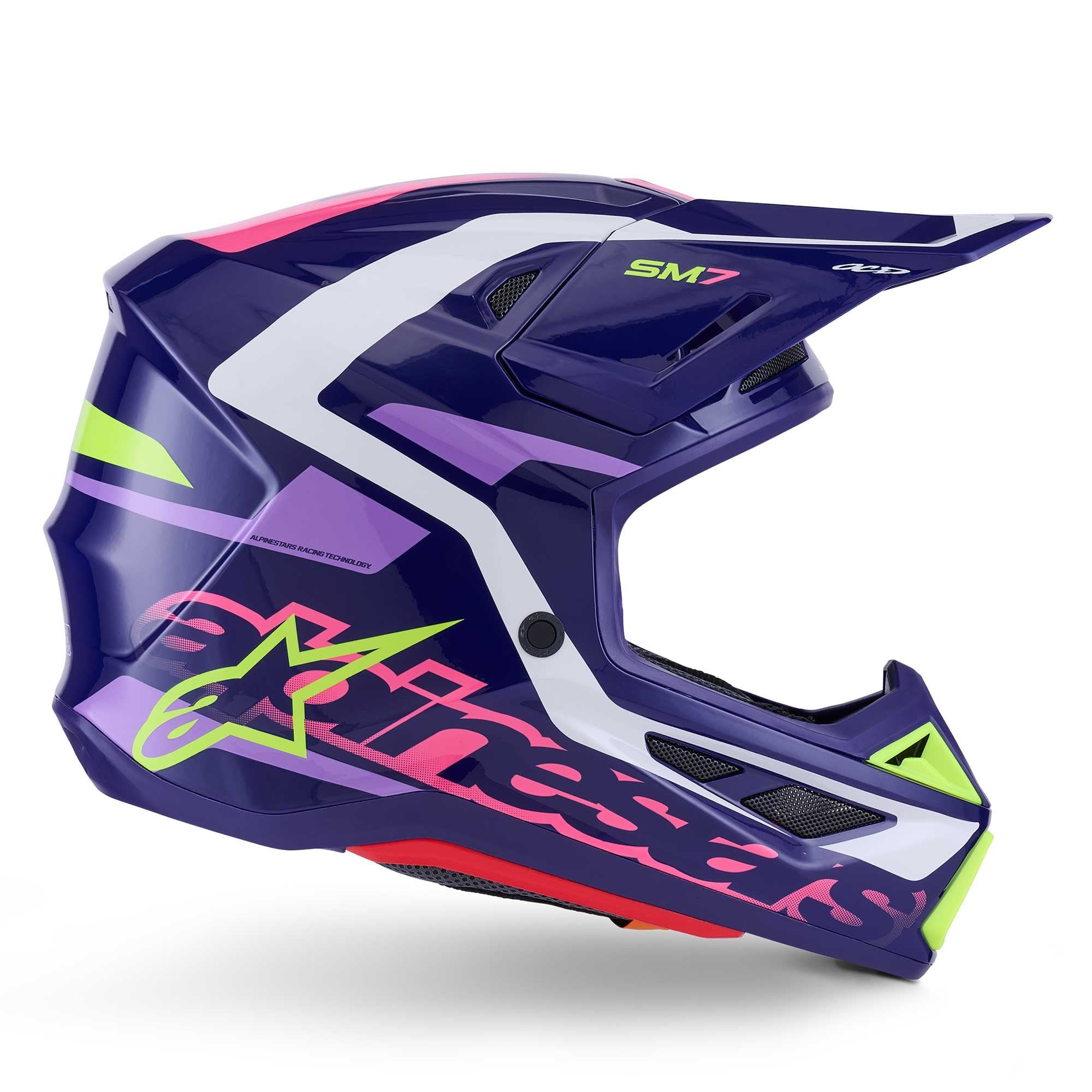 Alpinestars (MX26) MX Helmet - S-M7 DEED (Purple/Pink Gloss)