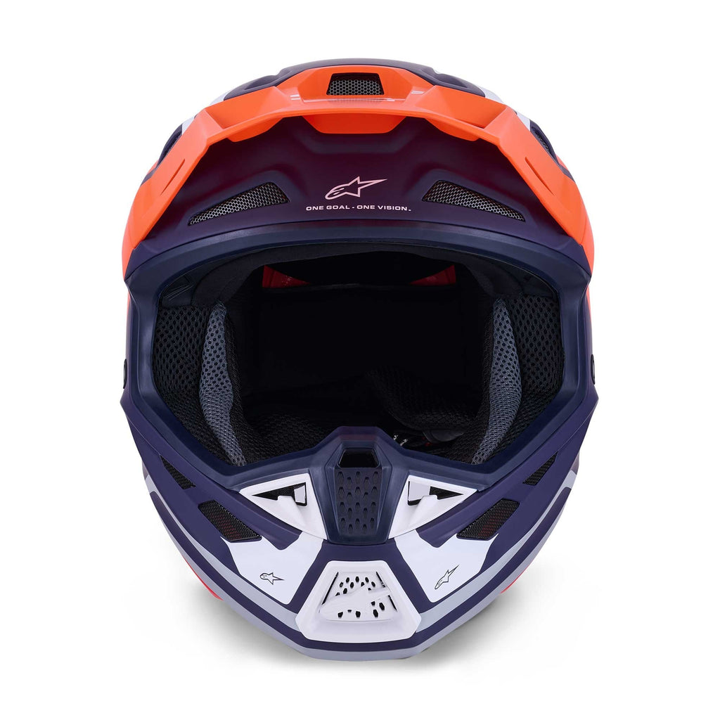 Alpinestars S-M7 CORE MX | Enduro Helmet (Orange/Blue Matt)