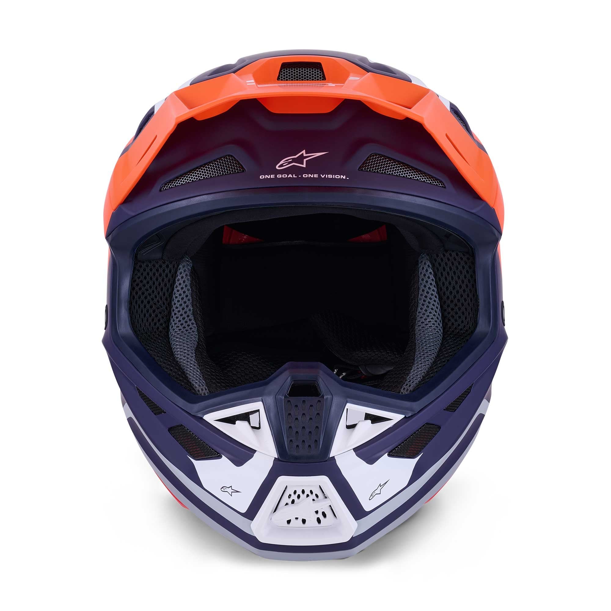 Alpinestars (MX26) MX Helmet - S-M7 CORE (Orange/Blue Matt)