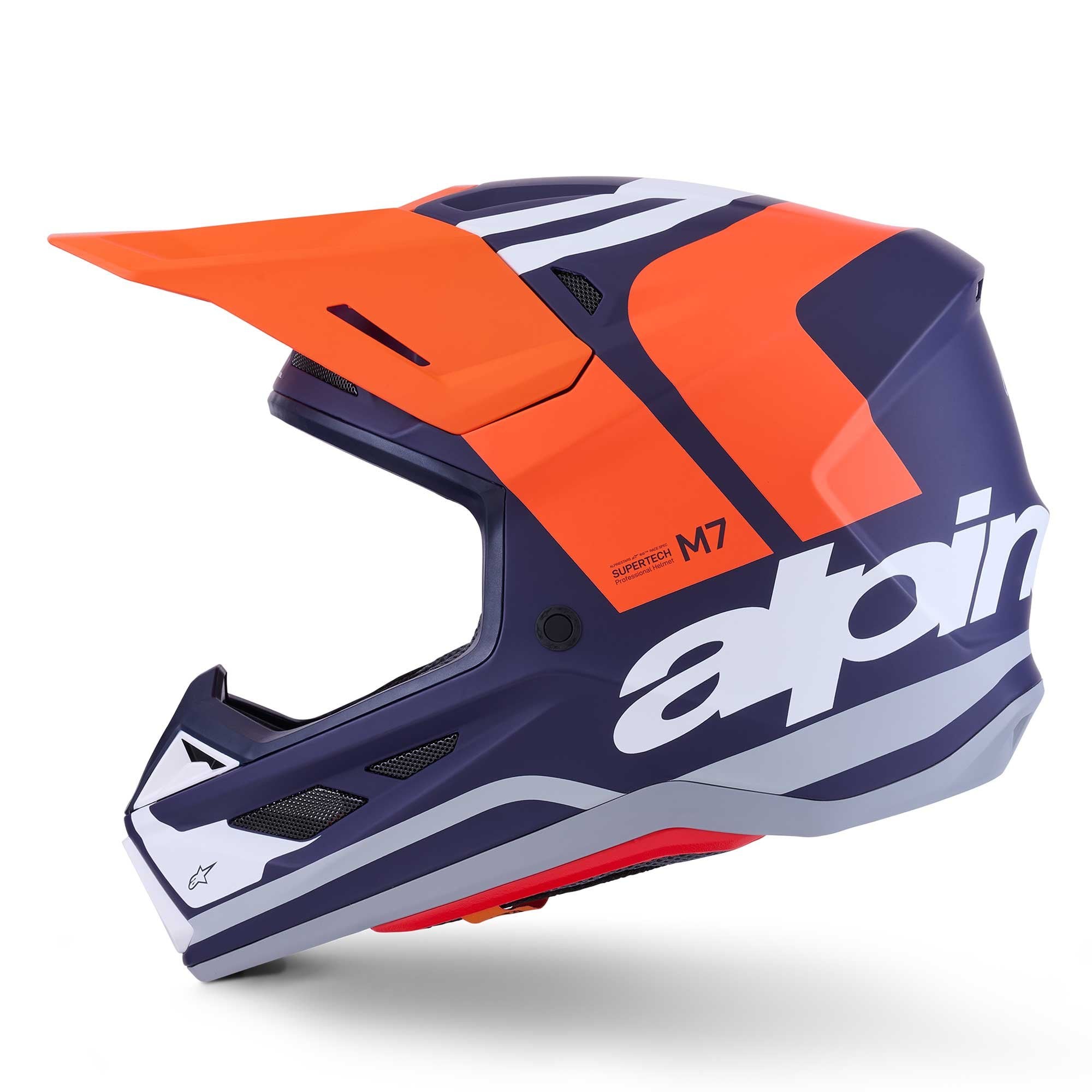 Alpinestars (MX26) MX Helmet - S-M7 CORE (Orange/Blue Matt)