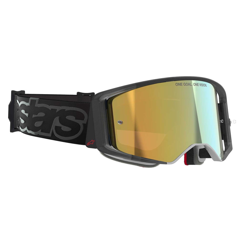 Alpinestars MX | MTB Vision SuperTech Goggles VISTA (Black) Mirror Gold Lens