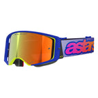 Alpinestars MX | MTB Vision SuperTech Goggles VISTA (Blue/Yellow/Purple) Mirror Red Lens