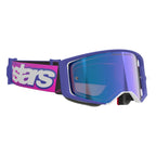 Alpinestars MX | MTB Vision SuperTech Goggles VISTA (Purple/Pink Fluo) Mirror Blue Lens