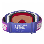 Alpinestars MX | MTB Vision SuperTech Goggles VISTA (Purple/Pink Fluo) Mirror Blue Lens