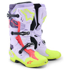 Alpinestars MX Boots - Tech 10 Super Vented (Purple/Yellow/Diva Pink)