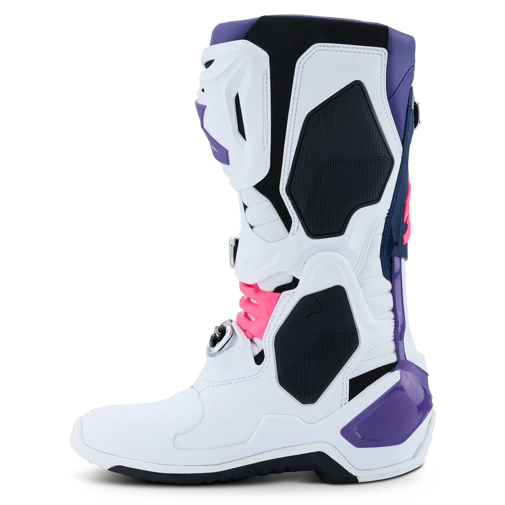 Alpinestars (MX26) MX Boots - Tech 10 (White/Violet/Navy Blue/Pink Fluo)