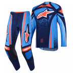 Alpinestars MX Jersey & Pant Kit Deal - TechStar NOMUR (Dark Navy/Orange/UCLA Blue)