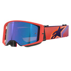Alpinestars MX | MTB Vision SuperTech Goggles CORP (Hot Coral/Purple) Mirror Blue Lens