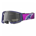 Alpinestars MX | MTB Vision 8 Goggles CORP (Purple/Light Grey) Mirror Silver Lens