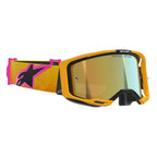 Alpinestars MX | MTB Vision 8 Goggles CORP (Orange/Yellow/Pink) Mirror Gold Lens