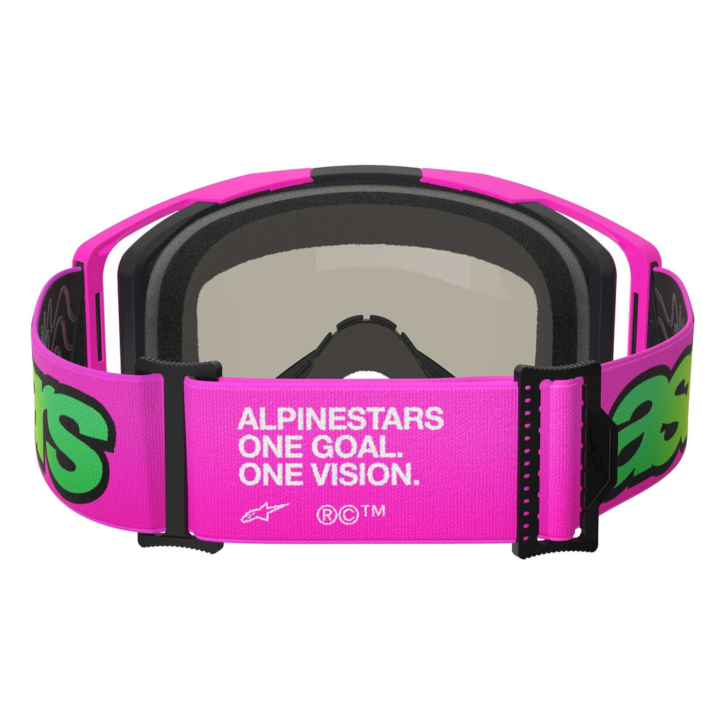 Alpinestars MX | MTB Vision 8 Goggles VISTA (Pink Fluo/Yellow Fluo) Mirror Blue Lens