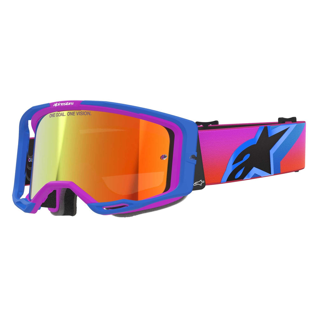 Alpinestars MX | MTB Vision 8 Goggles CORP (UCLA Blue/Purple/Orange) Mirror Red Lens