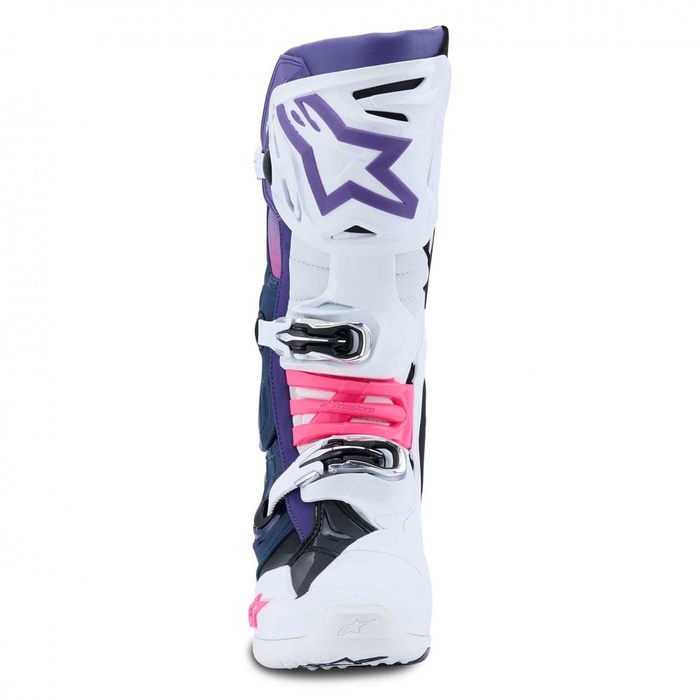 Alpinestars (MX26) MX Boots - Tech 10 (White/Violet/Navy Blue/Pink Fluo)