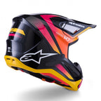 Alpinestars S-M7 RISE MX | Enduro Helmet (Black/Yellow/Pink Gloss)