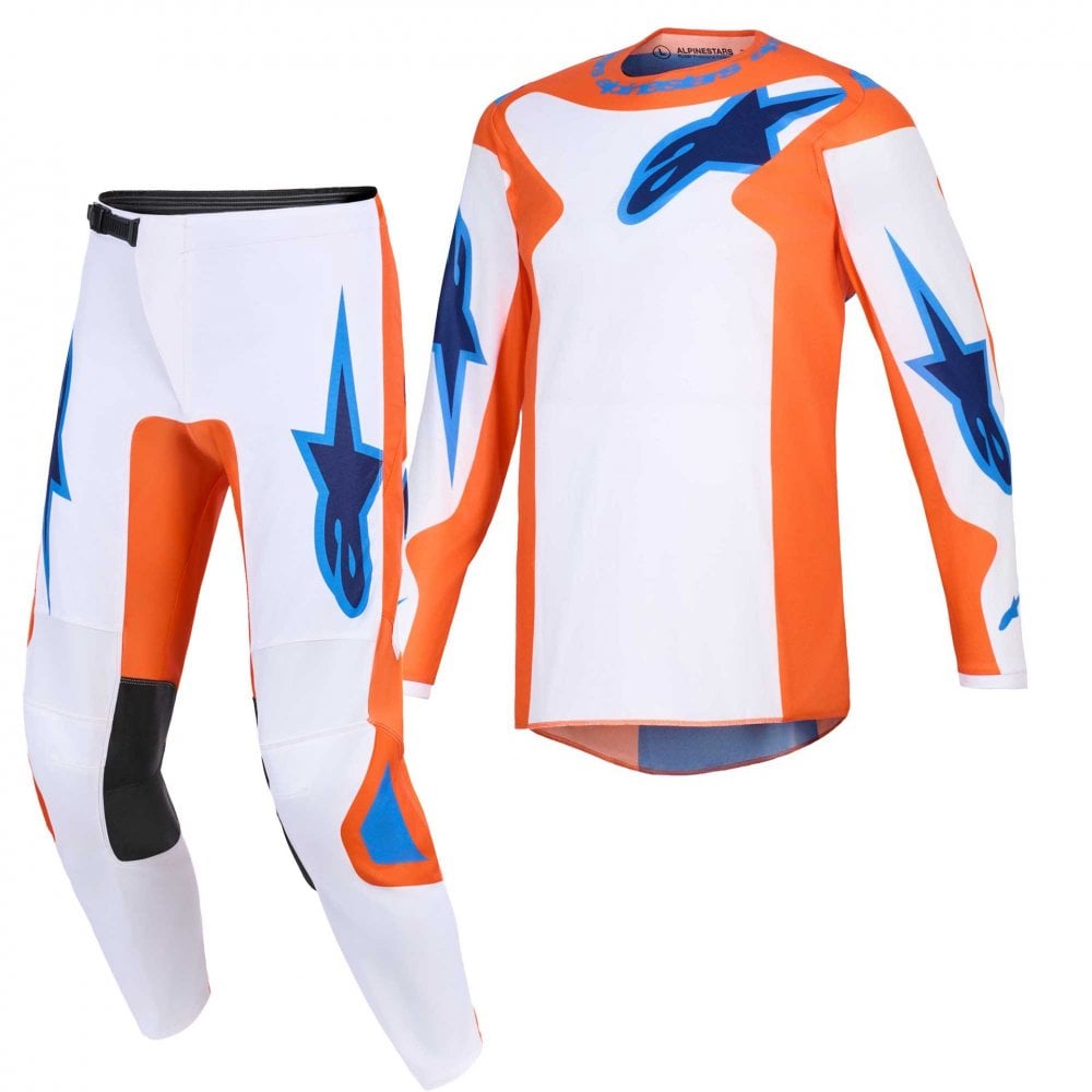 Alpinestars MX Jersey & Pant Kit Deal - Fluid GRID (Orange/UCLA Blue)