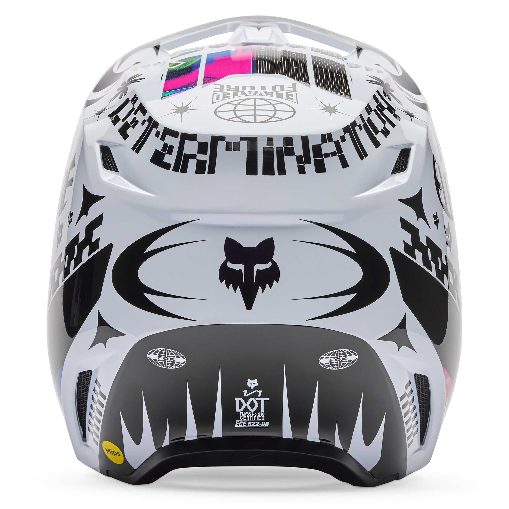 FOX Racing MX | Enduro Helmet - V1 IMAGE COSMO (White/Black)