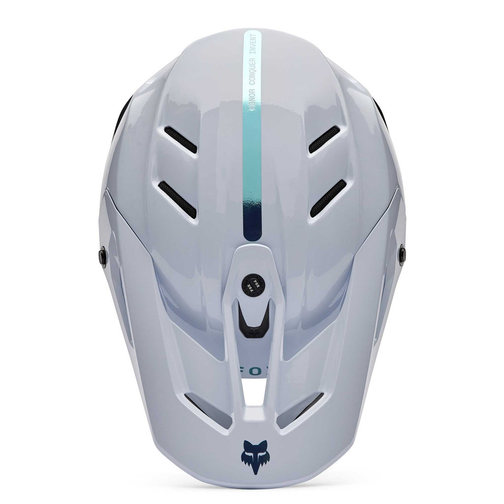 FOX Racing MX | Enduro Helmet - V3 RS Carbon GHOST (White/Black)