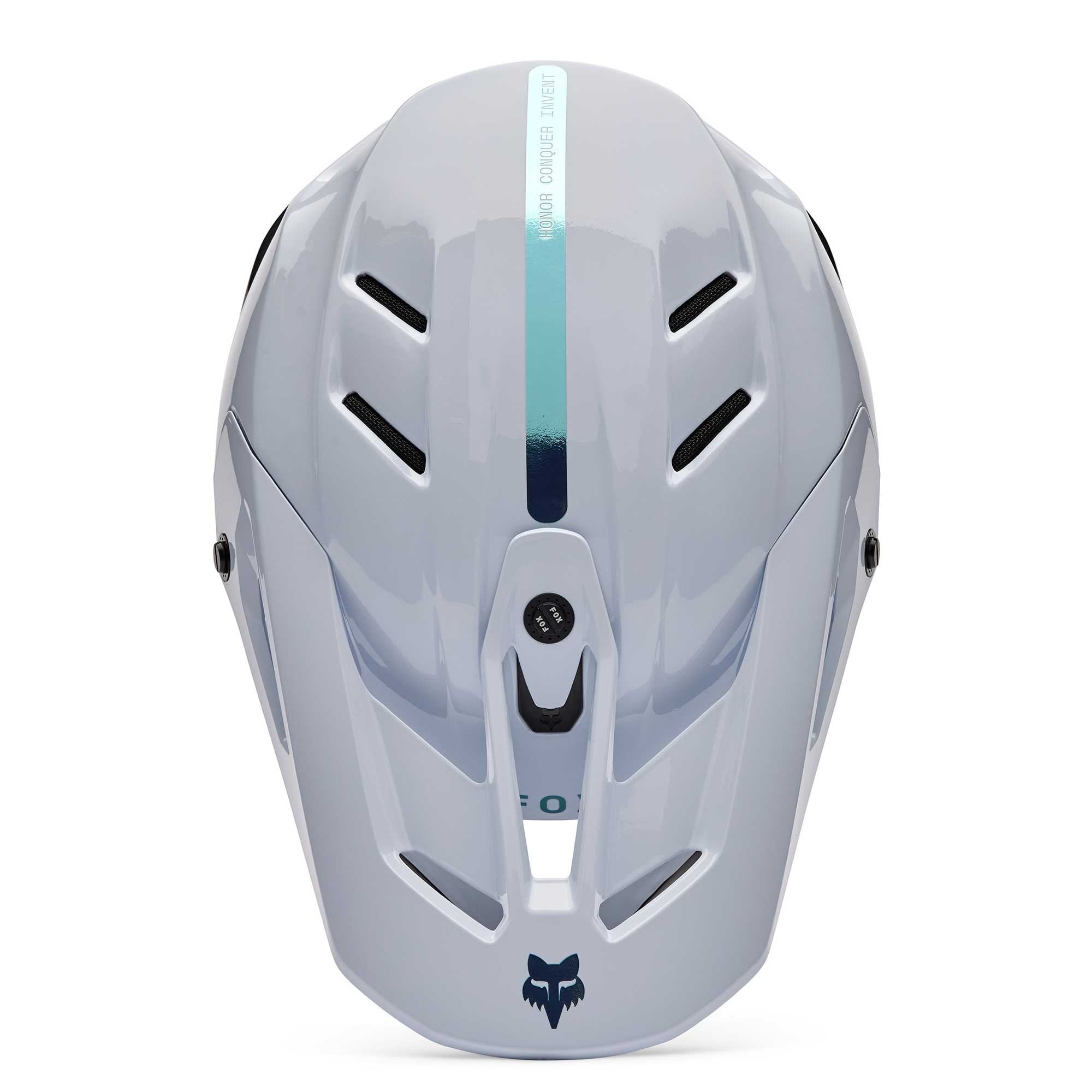 FOX Racing MX | Enduro Helmet - V3 RS Carbon GHOST (White/Black)
