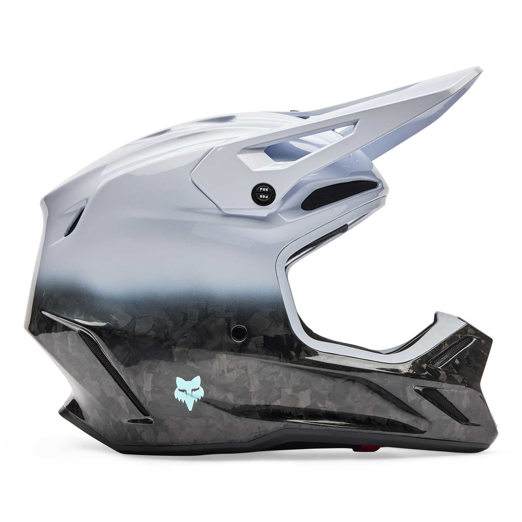 FOX Racing MX | Enduro Helmet - V3 RS Carbon GHOST (White/Black)