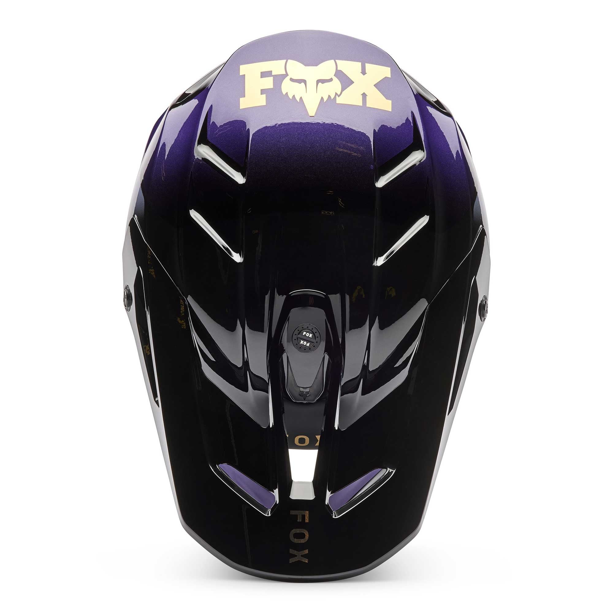 FOX MX | Enduro Helmet - V3 DRIP (Black/Purple)