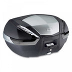 Givi (Top Box) - V47NT - Black with Anodised Aluminium Finish w/Smoked Reflectors