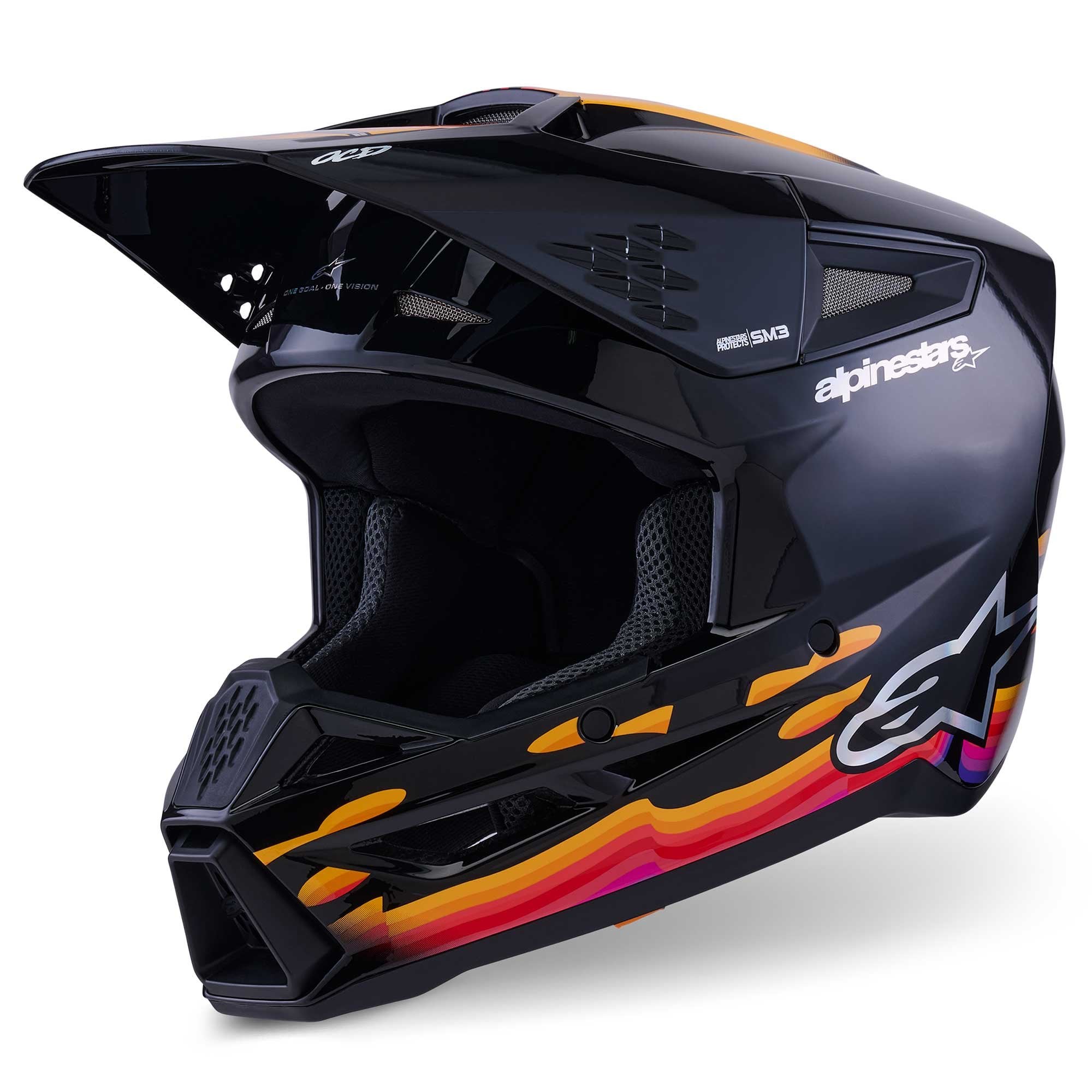 Alpinestars (SALE) MX Helmet - S-M3 FORCE (Black Gloss)
