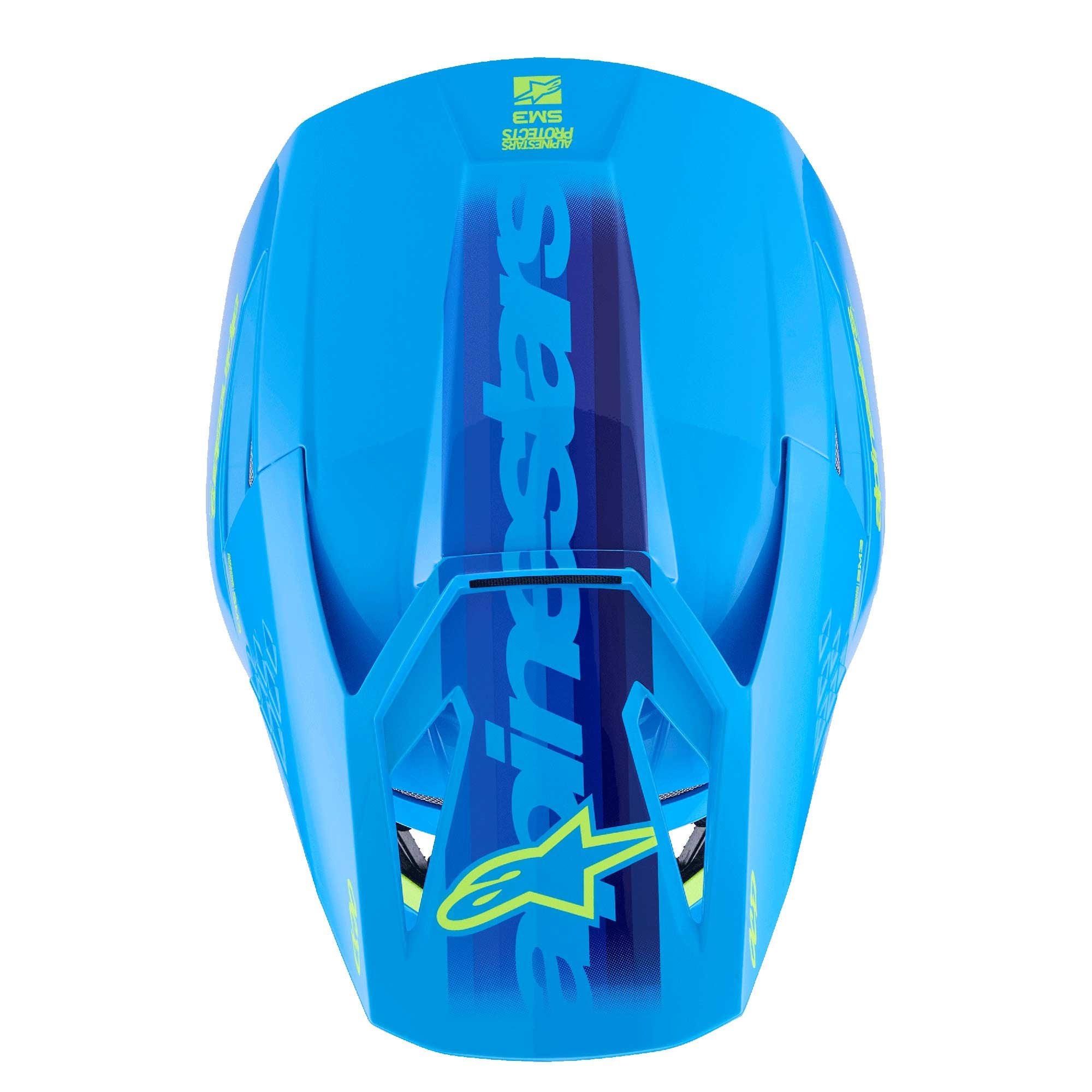Alpinestars (SALE) MX Helmet - S-M3 FORCE (Cyan Gloss)