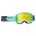 FOX Racing MX | MTB Goggles - MAIN V3 KAIROS (Turquoise) Mirror Green Lens