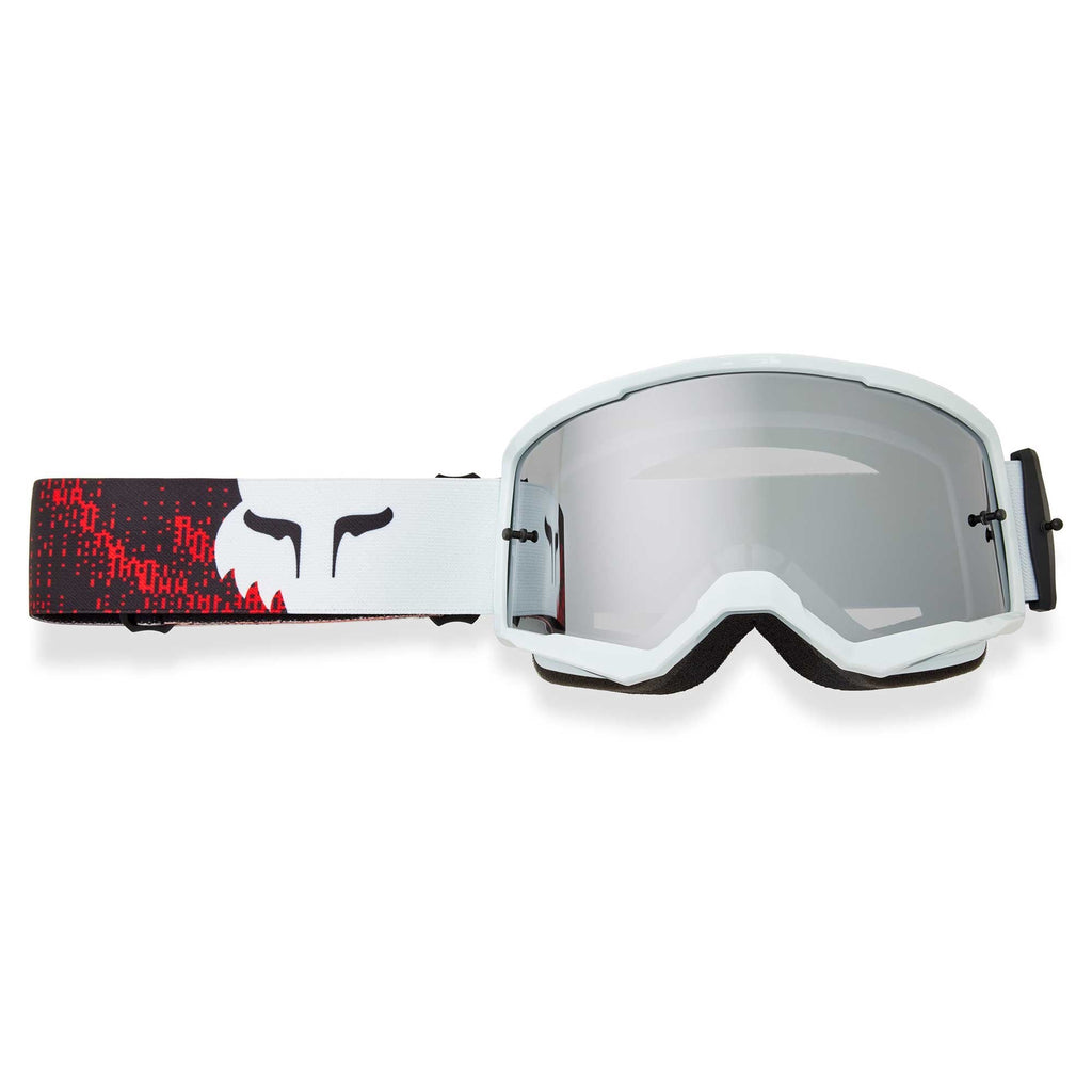 FOX Racing MX | MTB Goggles - MAIN V3 KAIROS (White/Fluo Red) Mirror Lens