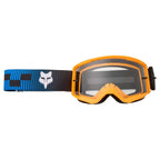 FOX Racing MX | MTB Goggles - MAIN V3 COLLECT (Blue/Tangerine/Black) Clear Lens
