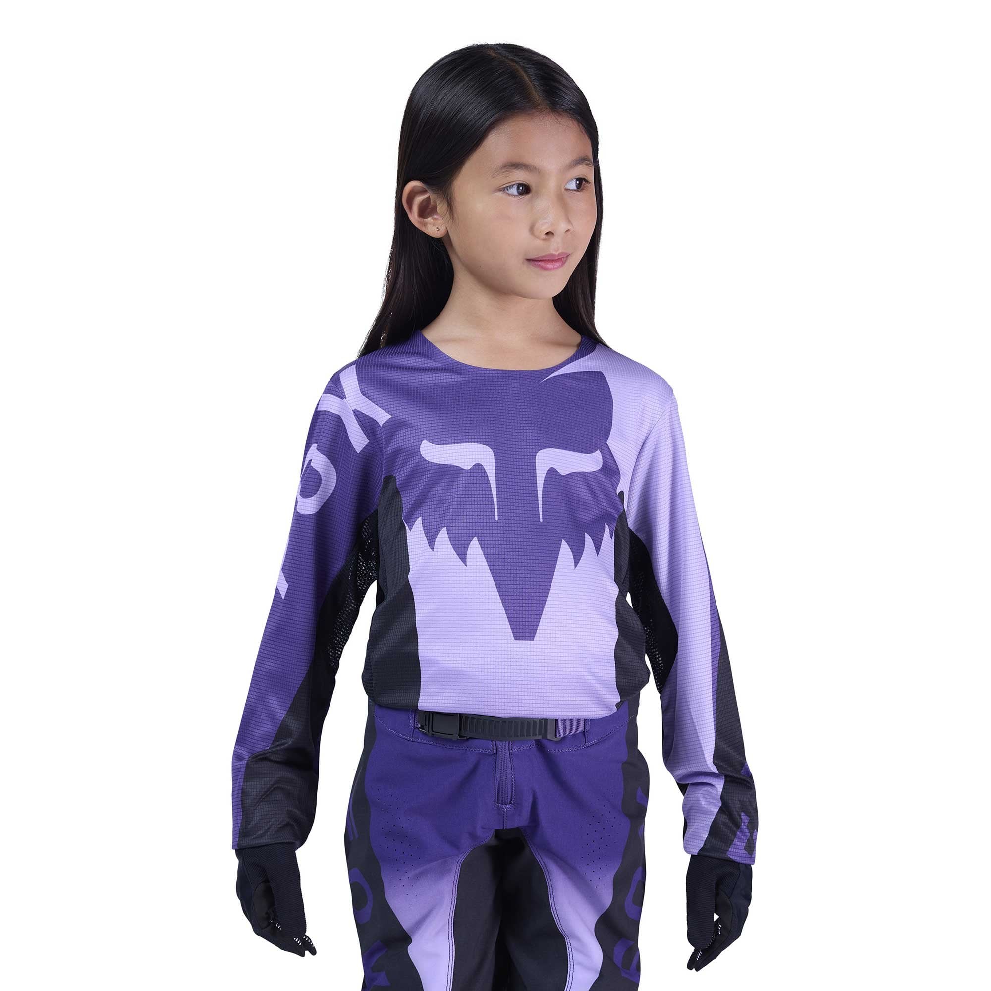 FOX Racing Youth MX Jersey & Pant Kit Deal - FLEXAIR SPIRE (Lilac/Purple/Black)