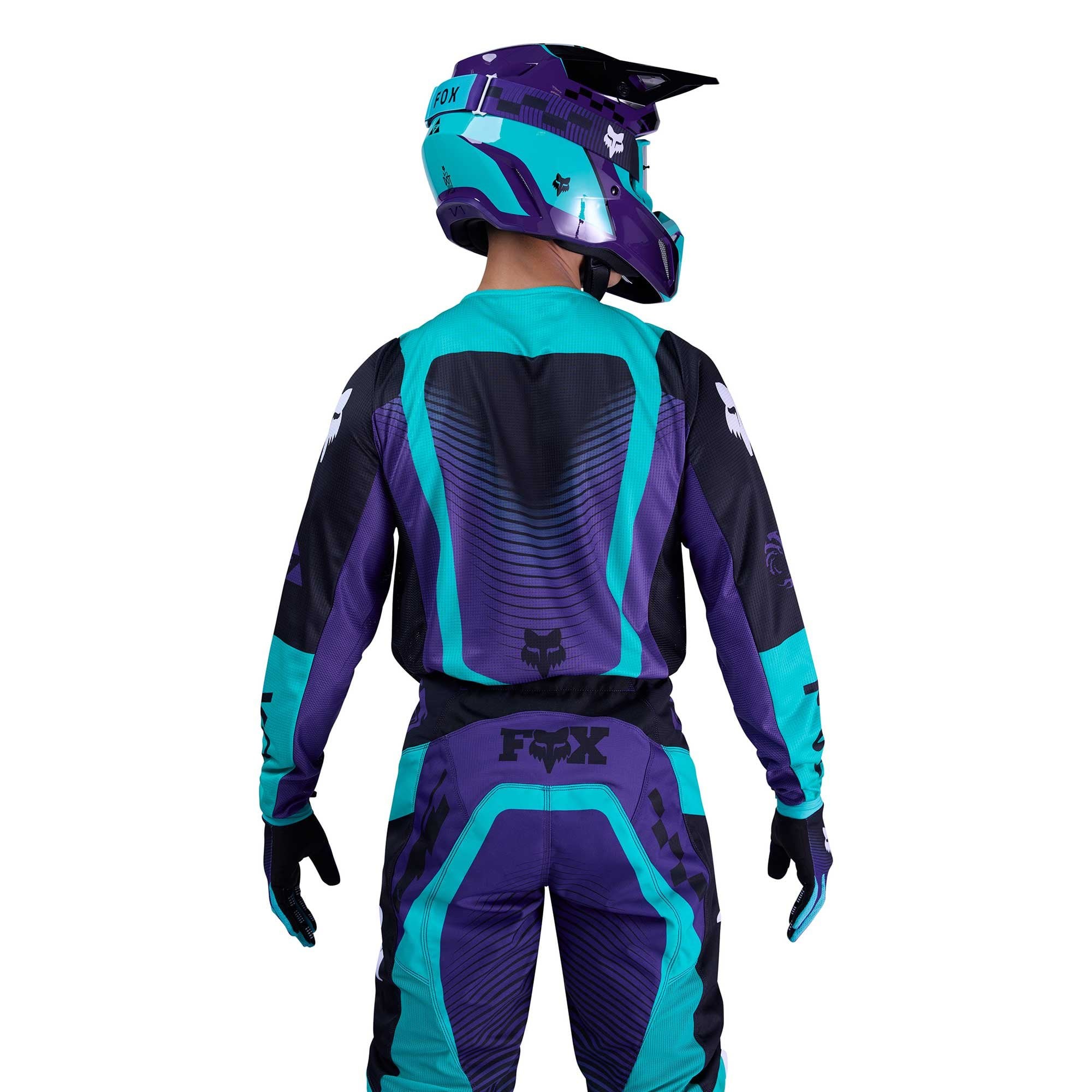 FOX Racing MX Jersey & Pant Kit Deal - 180 COLLECT (Grape/Teal/Black)