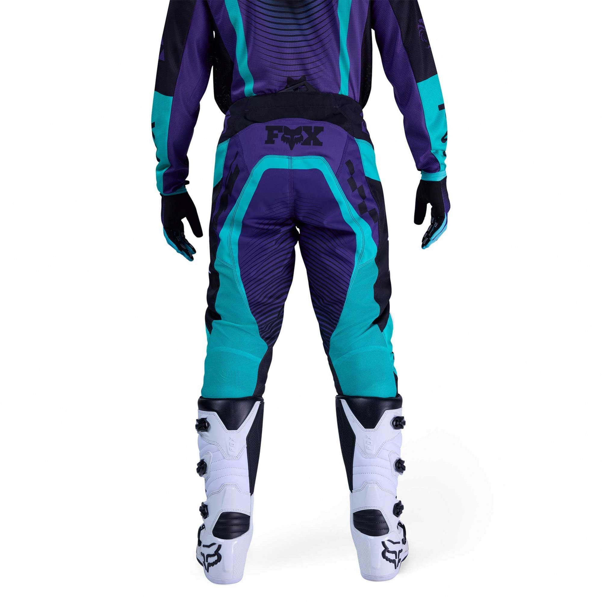 FOX Racing MX Jersey & Pant Kit Deal - 180 COLLECT (Grape/Teal/Black)