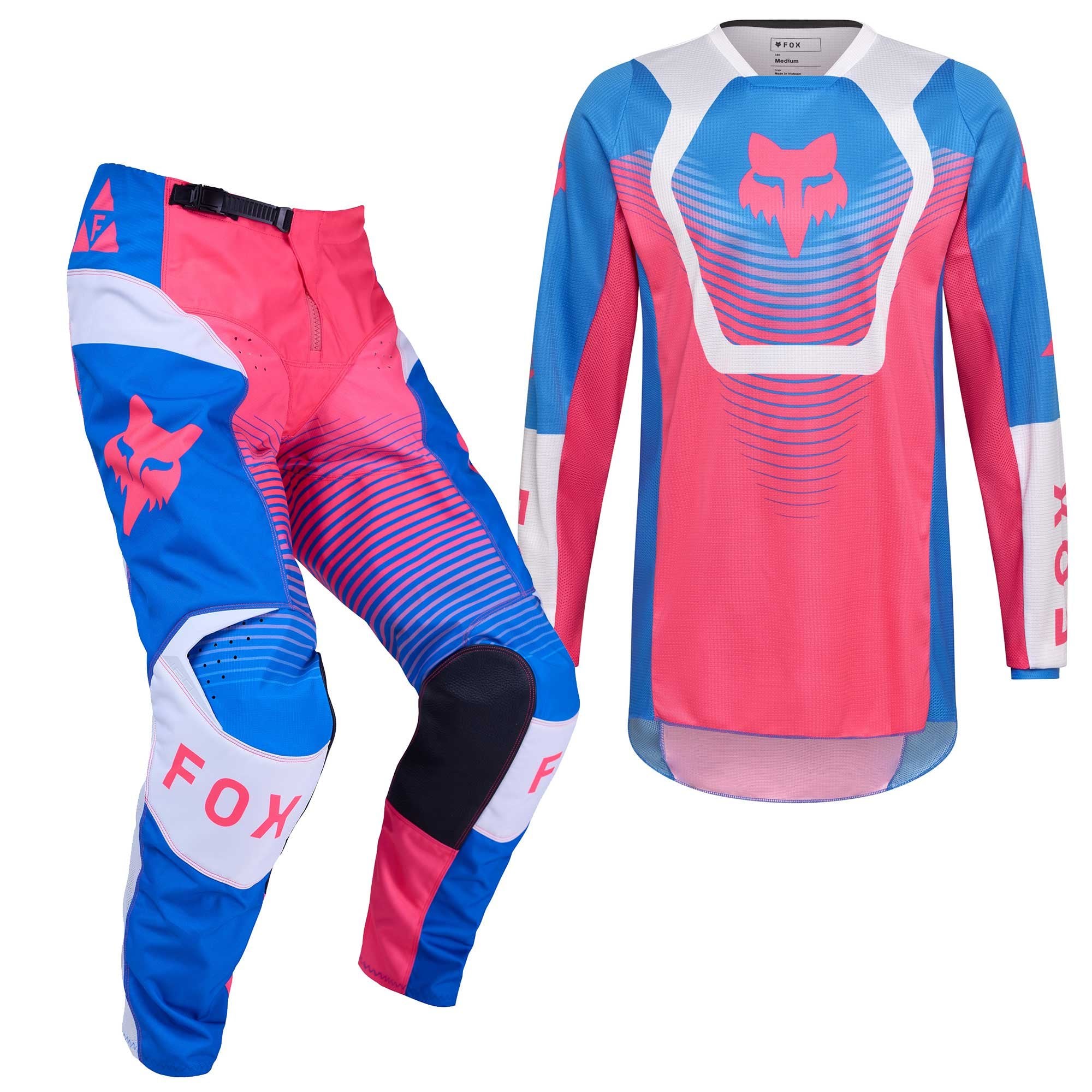 FOX Racing MX Jersey & Pant Kit Deal - 180 COLLECT (Blue/Pink/White)