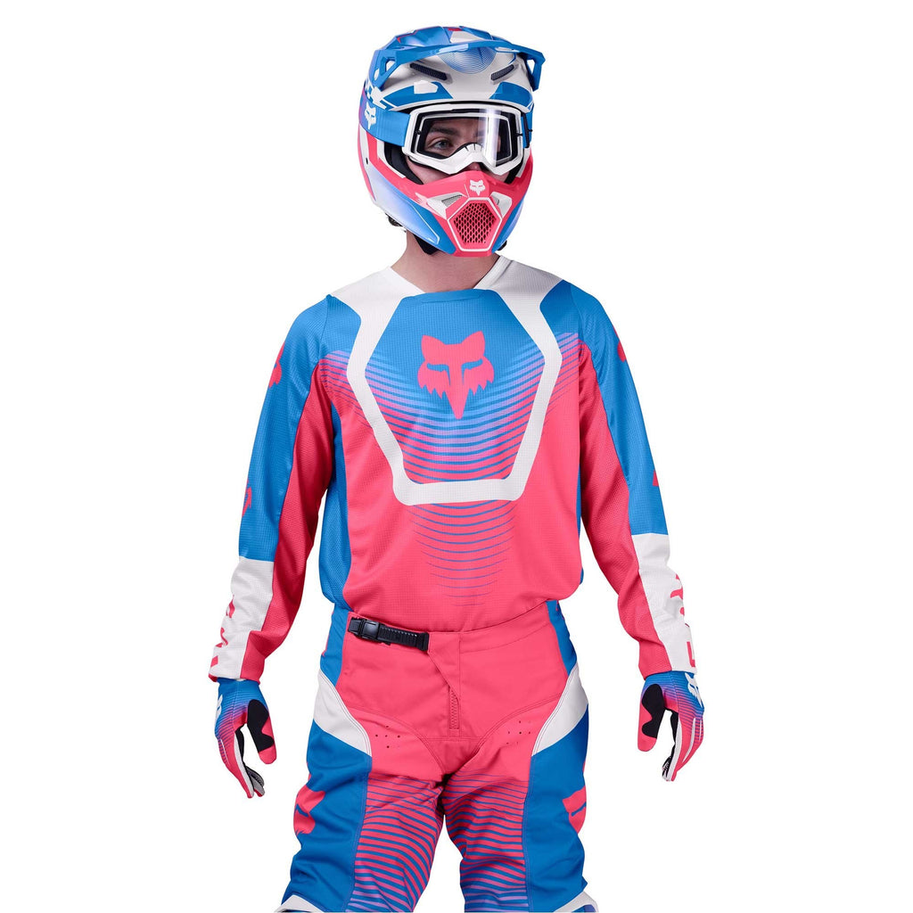 FOX Racing MX Jersey & Pant Kit Deal - 180 COLLECT (Blue/Pink/White)