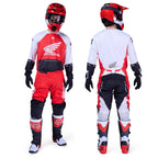 FOX Racing MX Jersey & Pant Kit Deal - 180 HONDA (Fluo Red/White/Black)