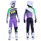 FOX (2026) MX Jersey & Pant Kit Deal - 180 KAWASAKI (Purple/White/Green)